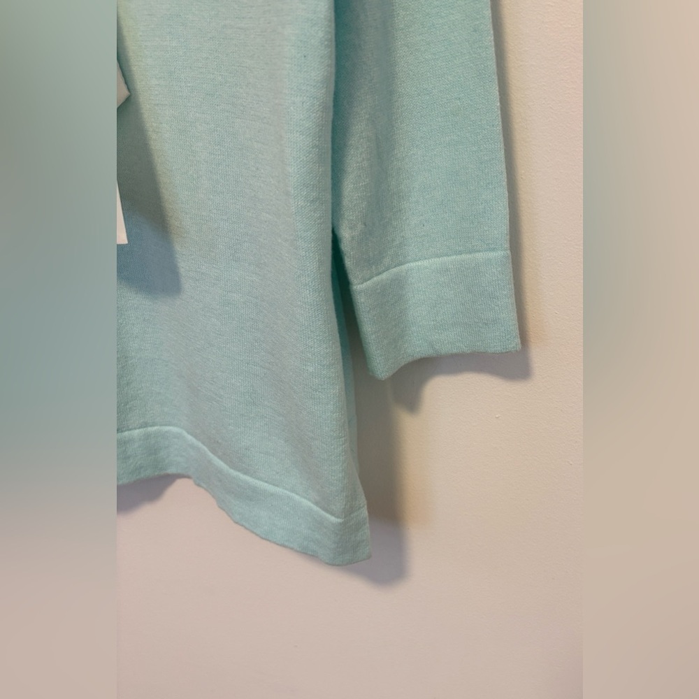 Lisa Todd cotton & cashmere crew neck sweater with tie neck in back , sz : small - Picture 4 of 9